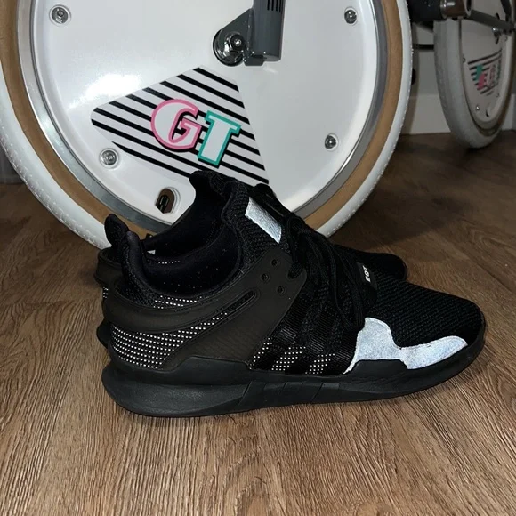 adidas gazelle silver green womens Adidas EQT Racing 91/16 NOIRFONCE Sneakers